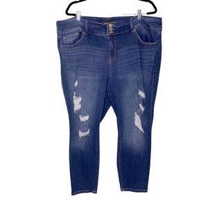 Torrid Distressed Jeggings 26 Short